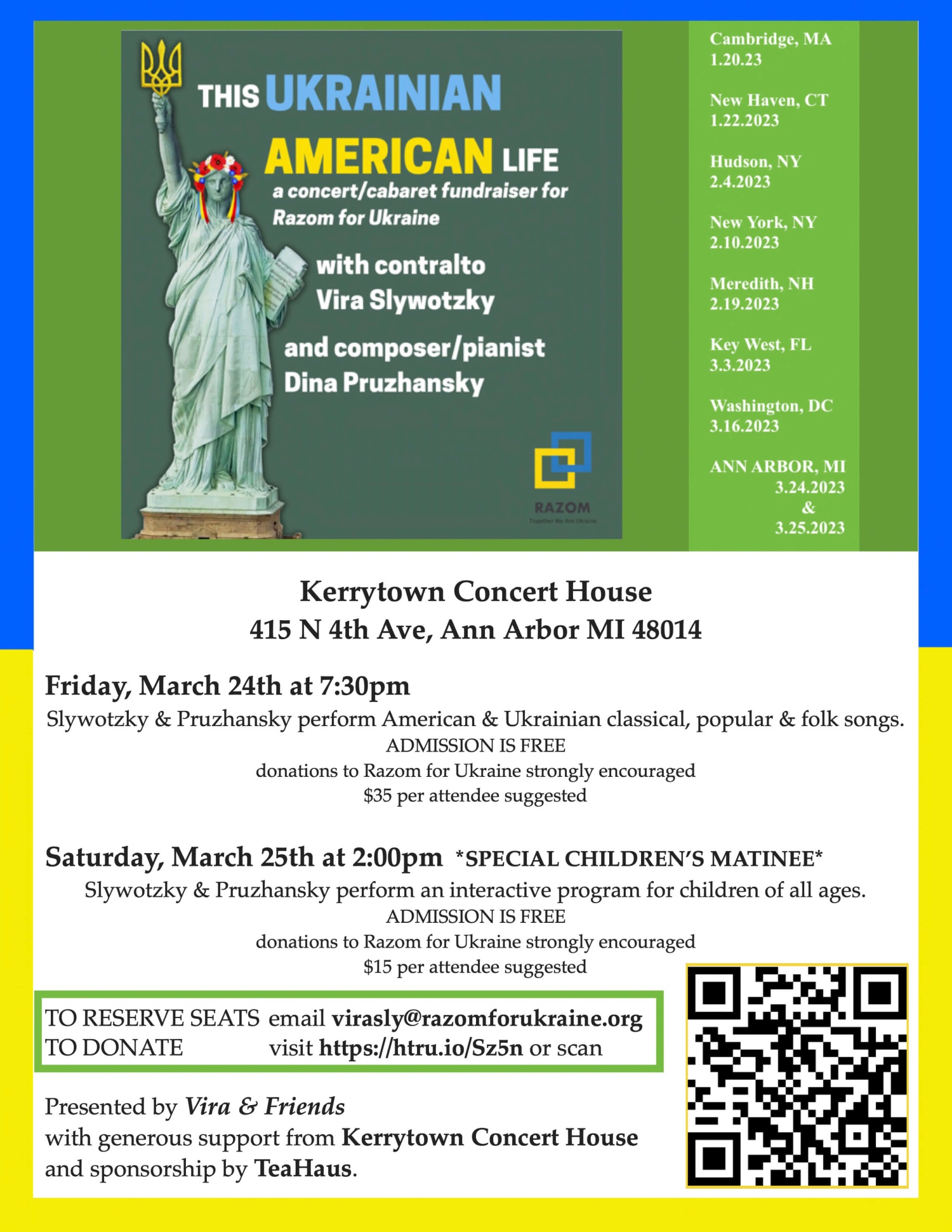 This Ukrainian American Life Concert/Cabaret Fundraiser in Ann Arbor