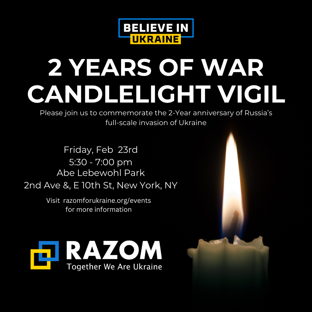 2 YEARS OF WAR CANDLELIGHT VIGIL